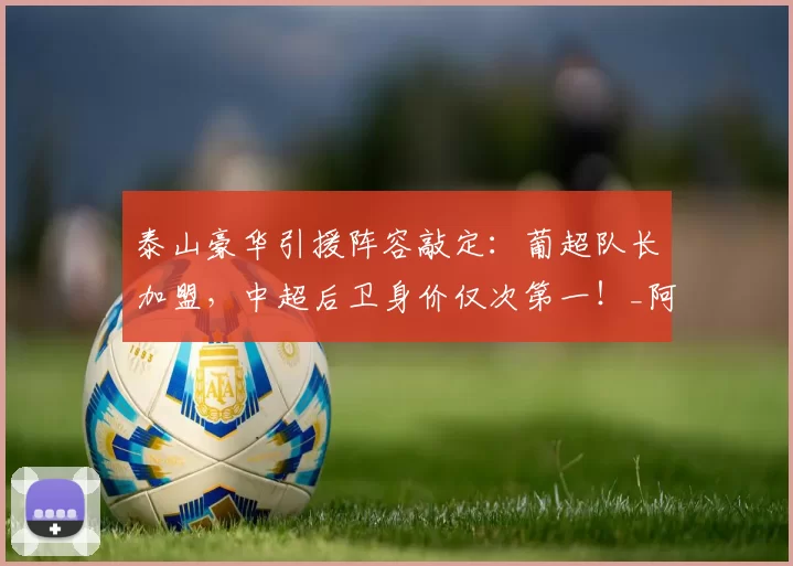 泰山豪华引援阵容敲定：葡超队长加盟，中超后卫身价仅次第一！_阿尔瓦罗_赛季_外援