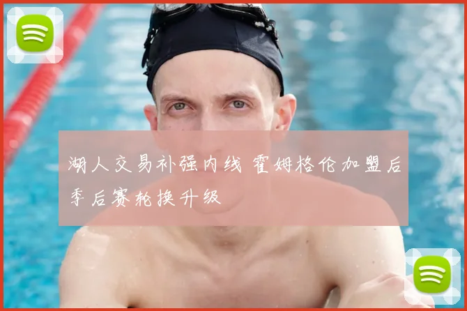 湖人交易补强内线 霍姆格伦加盟后季后赛轮换升级